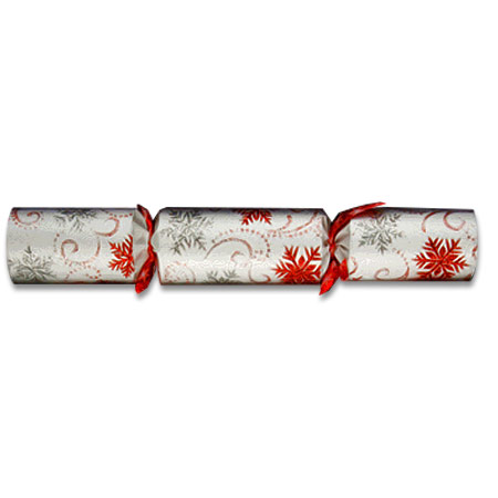 red silver christmas crackers for sale