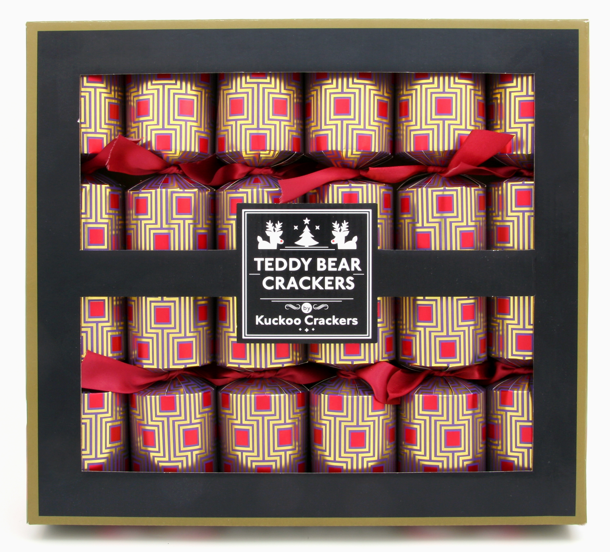 Hat and Scarf Teddy Bear<br> Christmas Crackers