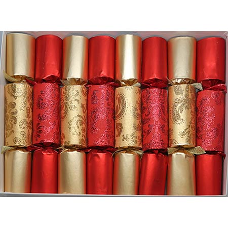 Damask Box | Christmas Crackers | Paper Hats | Party Crackers | Olde English Crackers