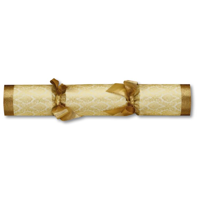Gold Damask<br> Christmas Crackers