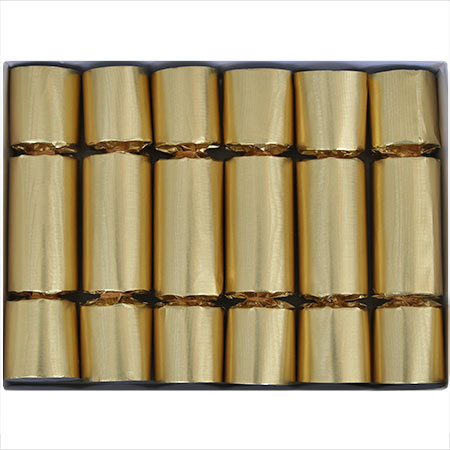 Gold Wave Box | Christmas Crackers | Paper Hats | Party Crackers | Olde English Crackers
