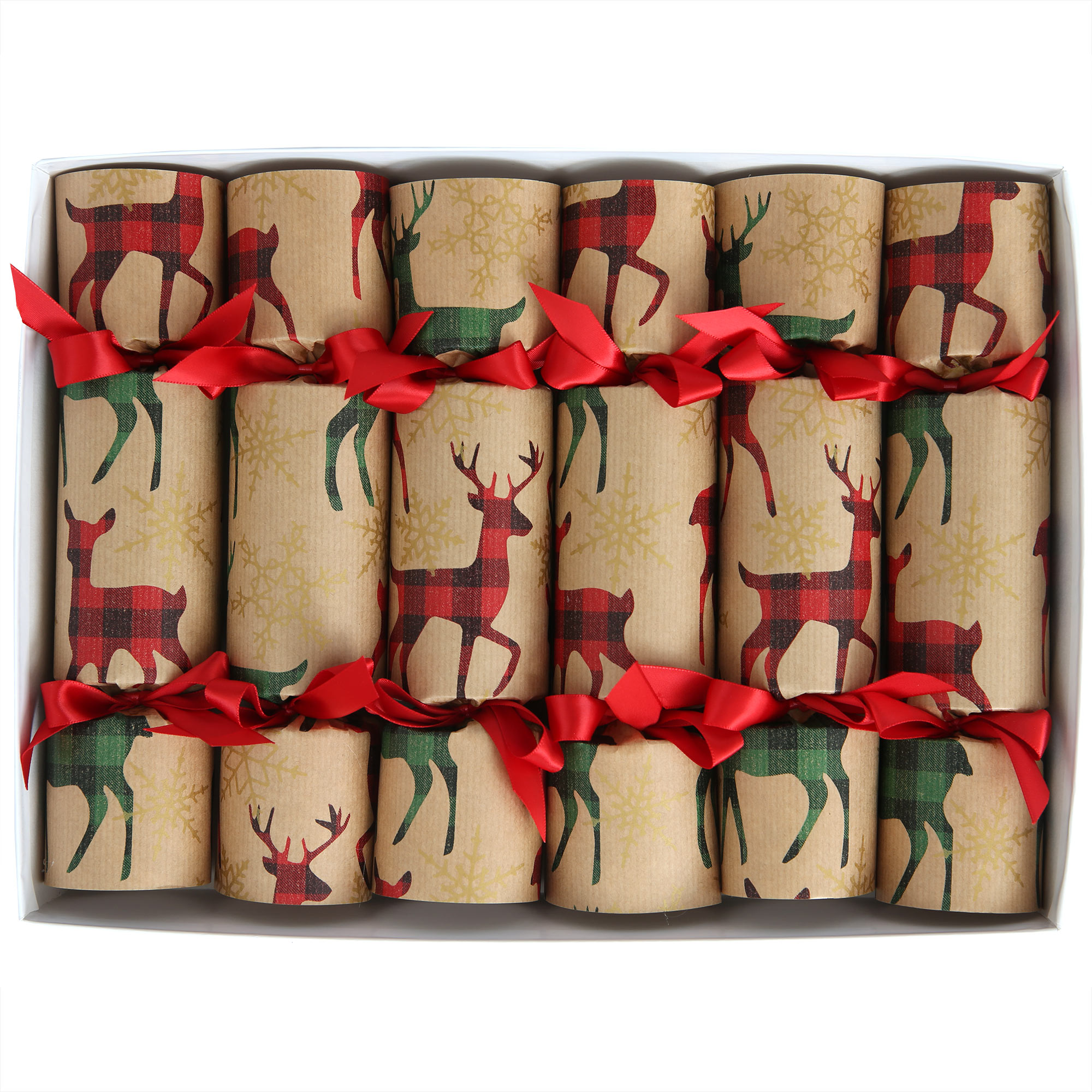 Plaid Stags<br> Christmas Crackers - Image 3