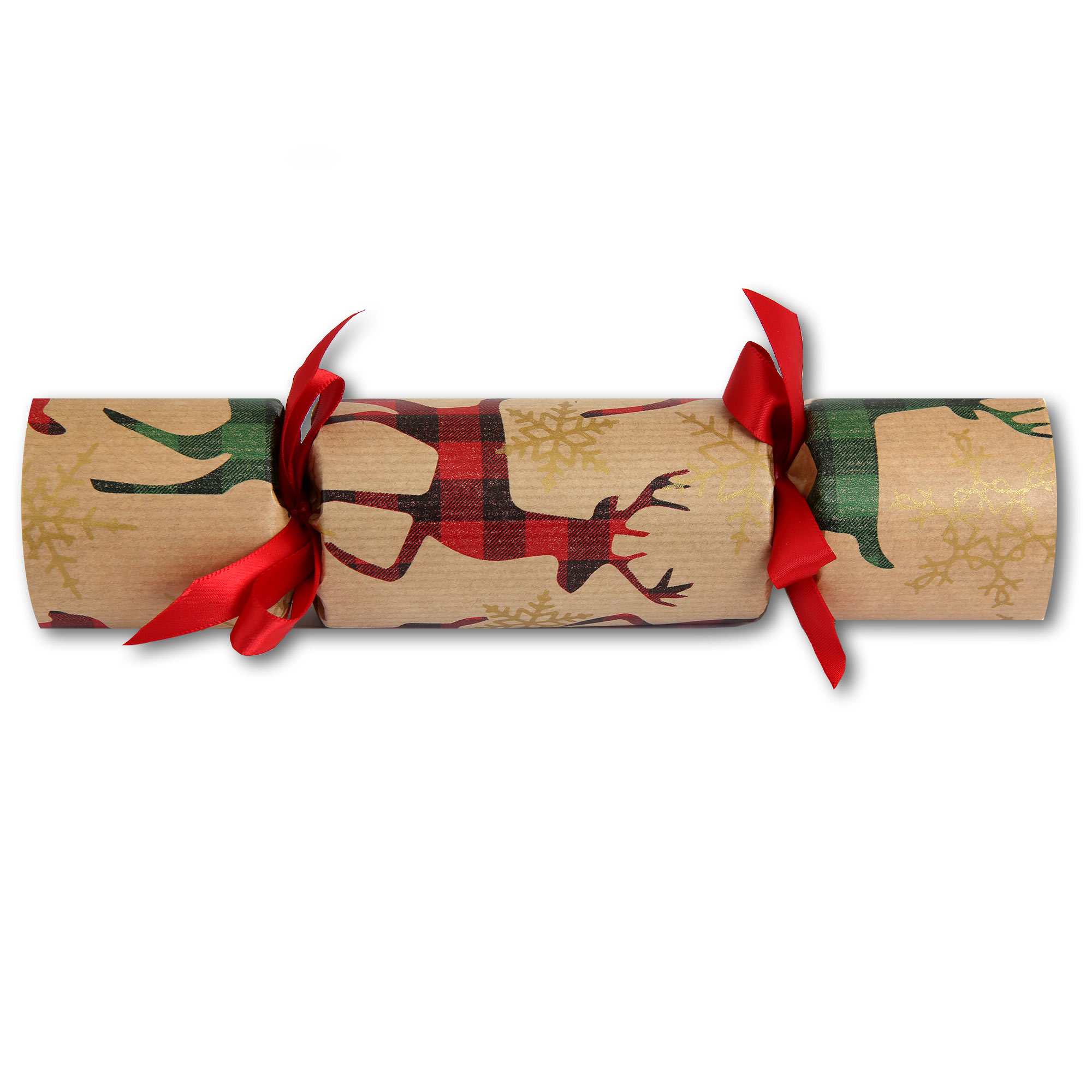 Plaid Stags<br> Christmas Crackers