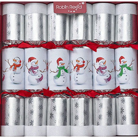 Racing Jolly Snowman Box | Christmas Crackers | Paper Hats | Party Crackers | Olde English Crackers