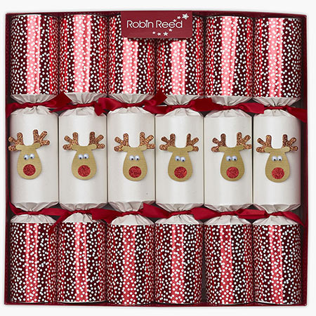 Racing Reindeer Snow Box | Christmas Crackers | Paper Hats | Party Crackers | Olde English Crackers